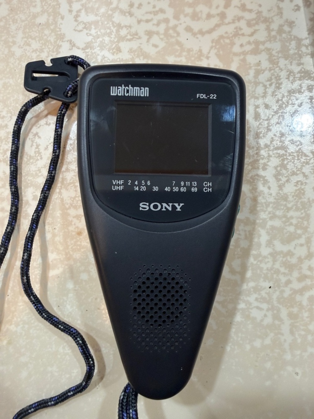 Sony Watchman FDL-22 Portable Handheld TV - Black